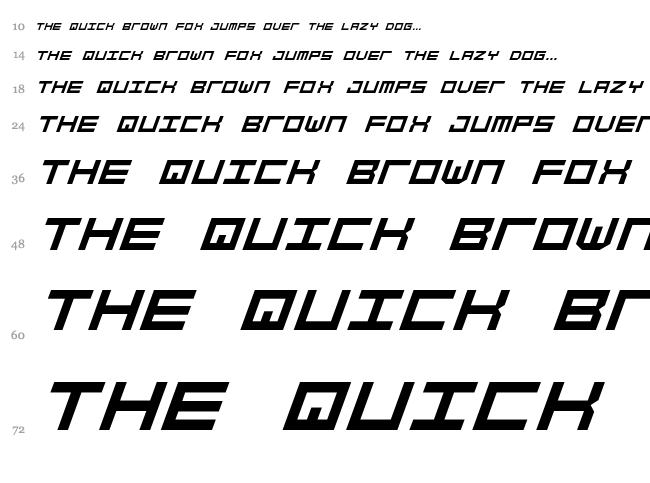 Simply Mono font waterfall